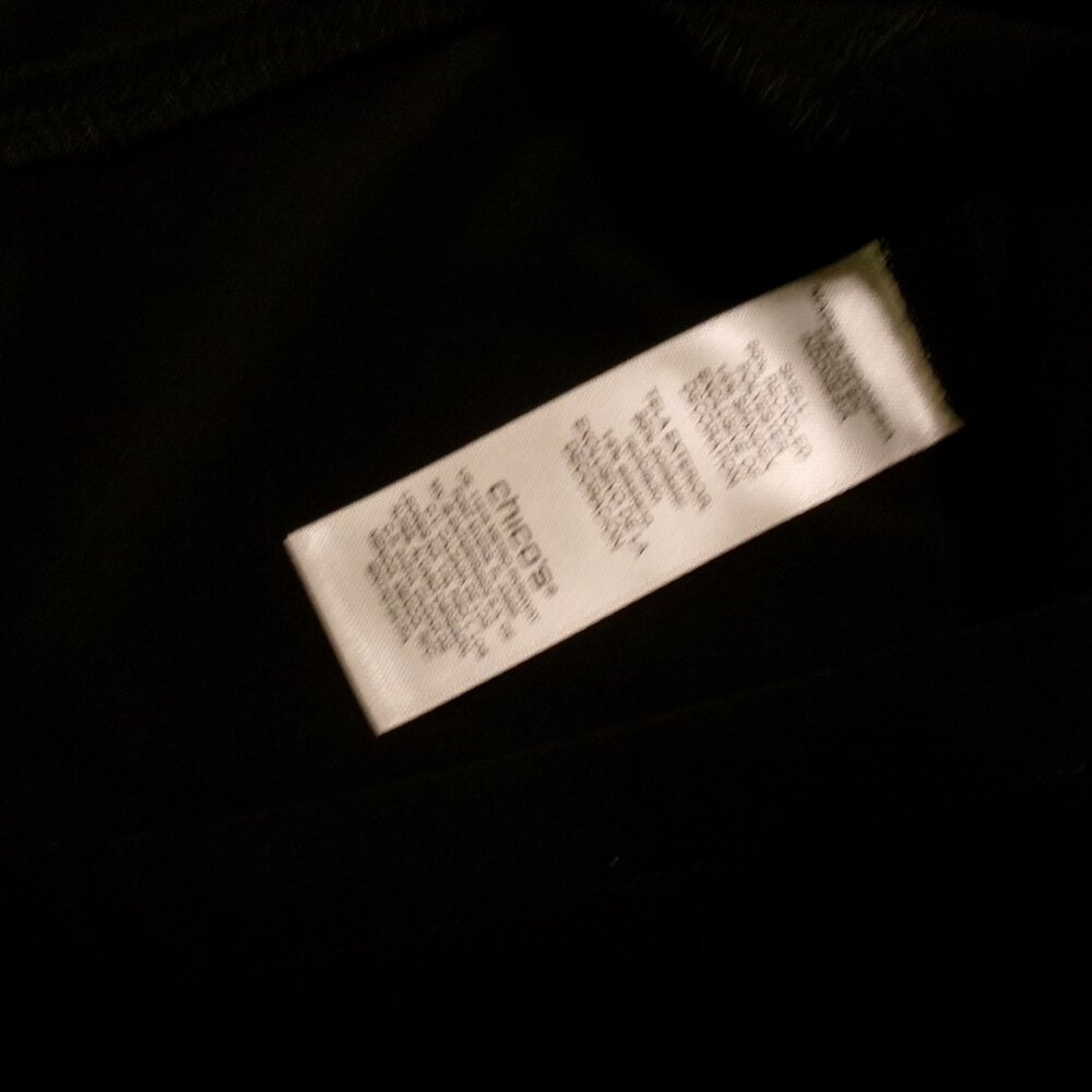NEW Chico's Pants Womens 2 US 12 Black Weekends Bliss Balance Drawcord Trim Crop - Picture 6 of 7